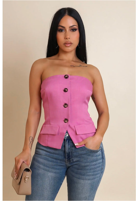 Pink Halter Top