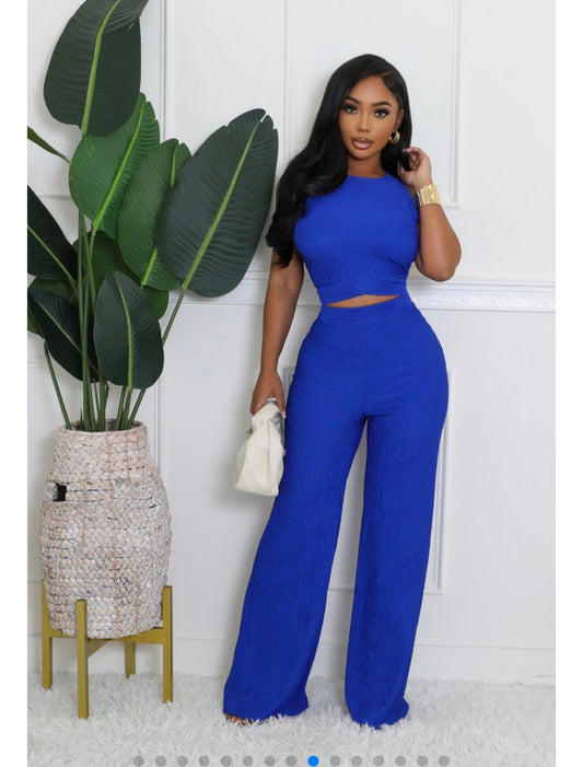 Blue Lagoon Pants Set