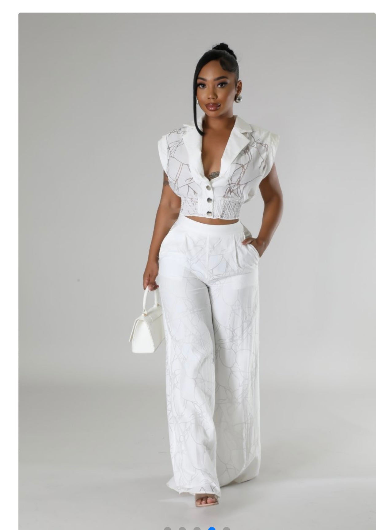 White Pants Set