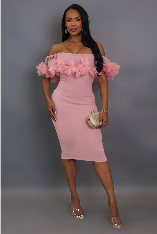 Timeless Midi Dress (Pink)