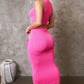 PinkRose Skirt Set