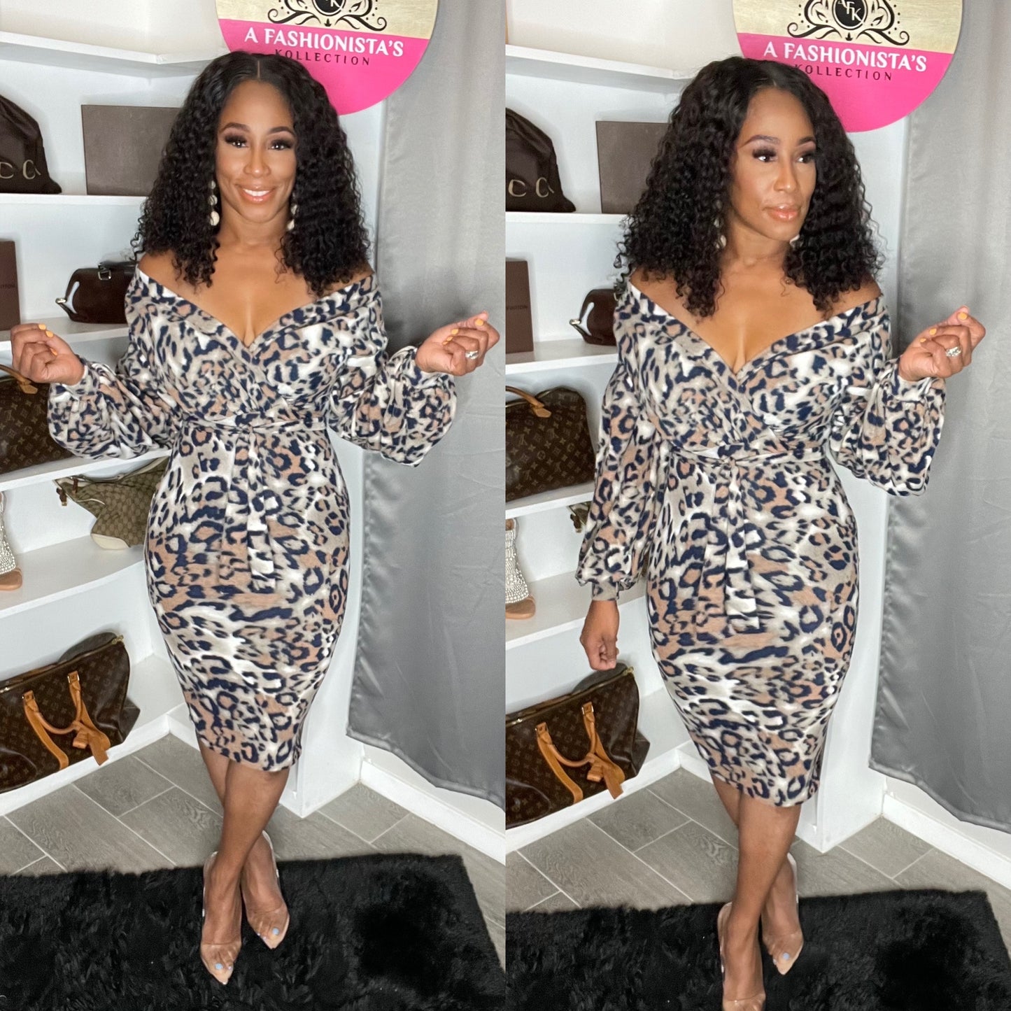 Sally Print Dress