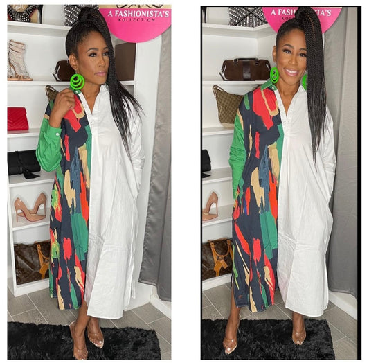 Work of Art shirt dress