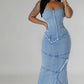 Corset Denim Dress