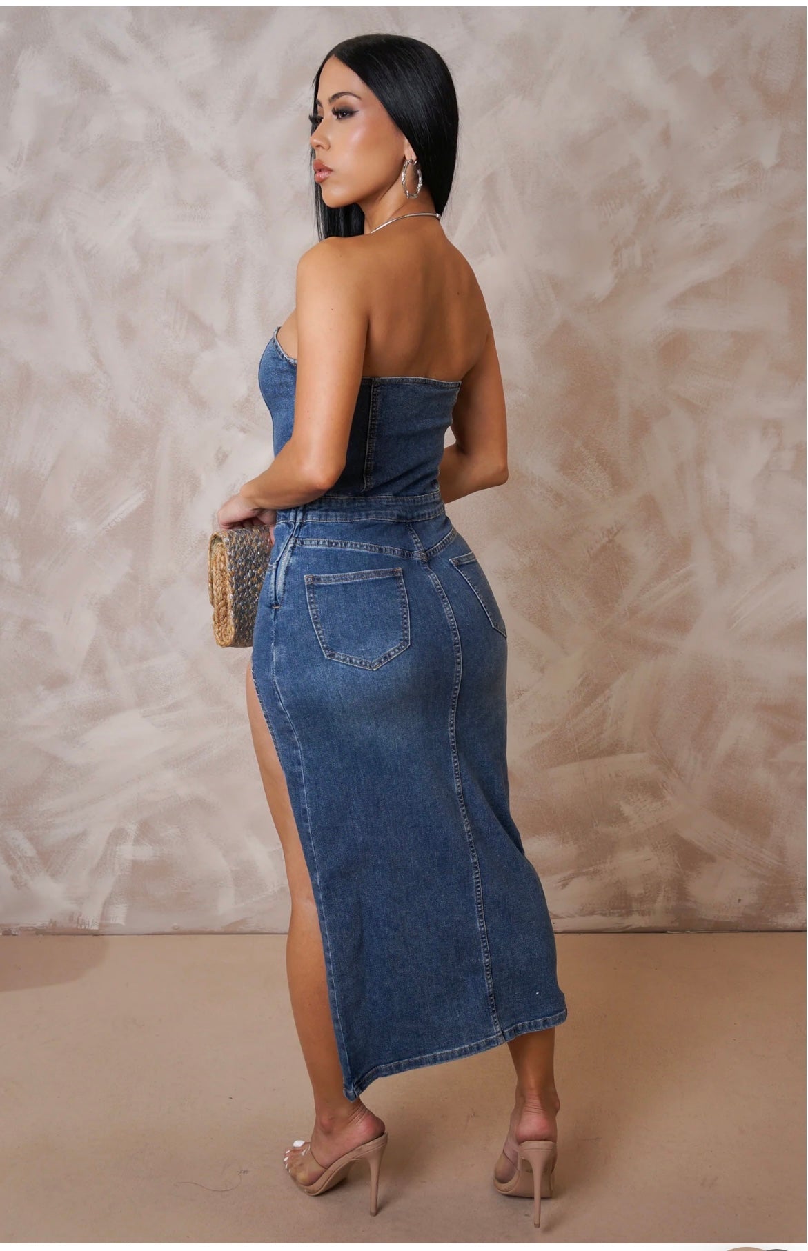 Denim Midi Dress